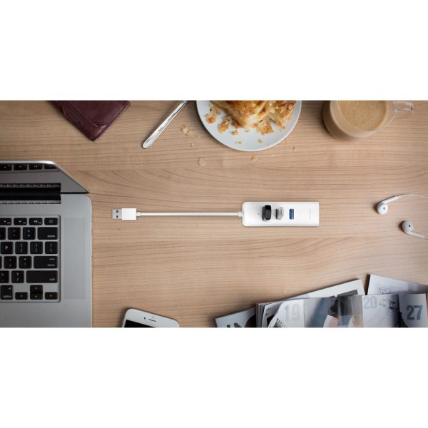TP-Link (UE330) - USB 3.0 to Ethernet Adapter, Portable 3-port USB Hub with 1 Gigabit - Image 9