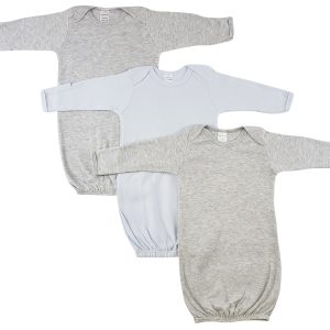 Boy Newborn Baby 3 Piece Gown Set Ls_0673