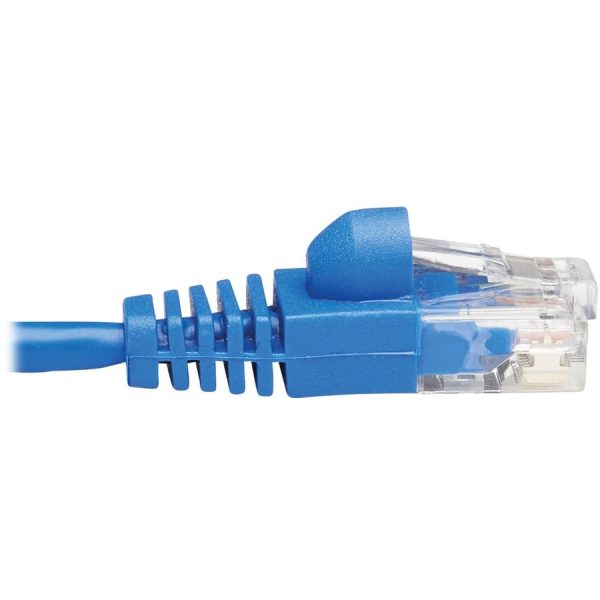 Eaton Tripp Lite Series Cat6a 10G Snagless Molded Slim UTP Ethernet Cable (RJ45 M/M), Blue, 10 ft. (3.05 m) - Image 4