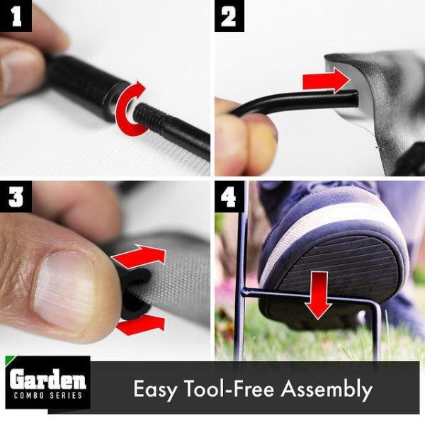 G128 Combo Pack: Garden Flag Stand Black 36x16 Inch & Garden Flag Merry Christmas Mittens 12x18 Inch - Image 8