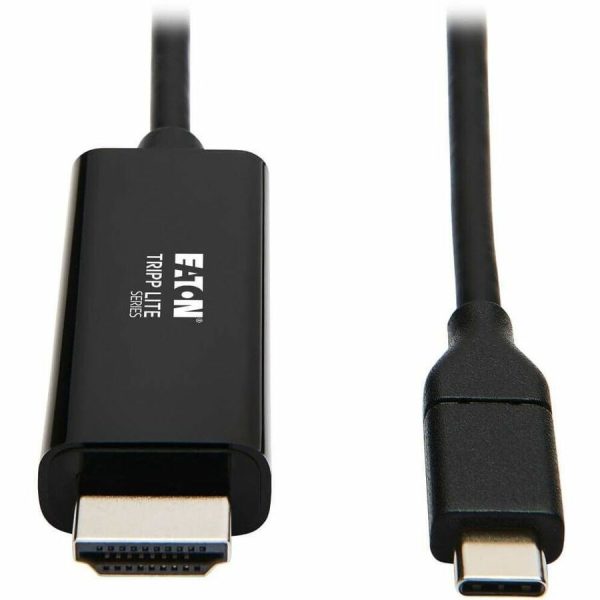 Eaton Tripp Lite Series USB-C to HDMI Adapter Cable (M/M), 4K 60 Hz, 4:4:4, Thunderbolt 3 Compatible, Black, 9 ft. (2.7 m)