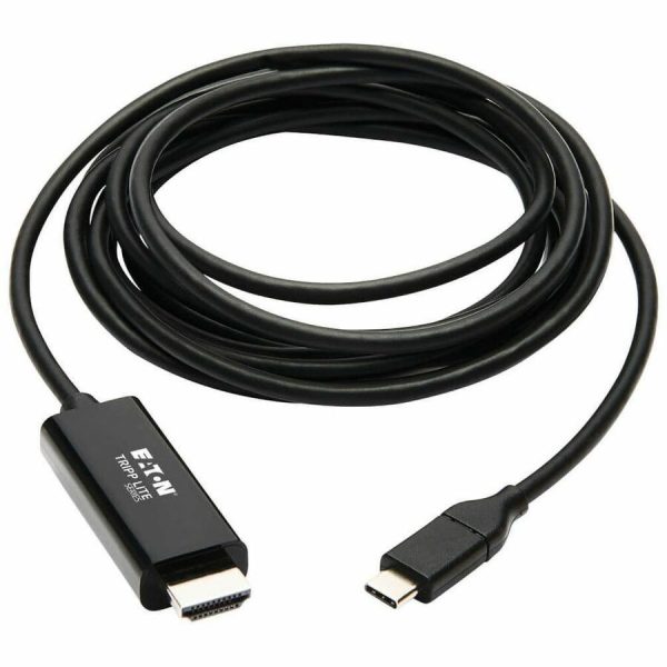 Eaton Tripp Lite Series USB-C to HDMI Adapter Cable (M/M), 4K 60 Hz, 4:4:4, Thunderbolt 3 Compatible, Black, 9 ft. (2.7 m) - Image 2