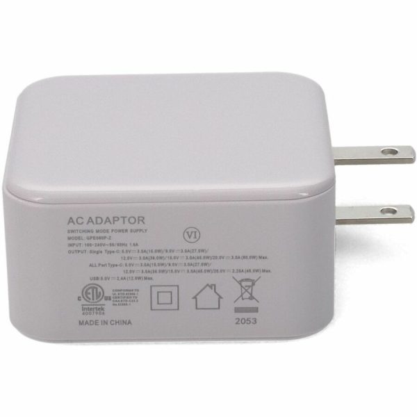 AddOn Wall Plug to USB 3.1 Type (C) 15V at 3A, or 20V at 3A 60W total for US White - Image 2