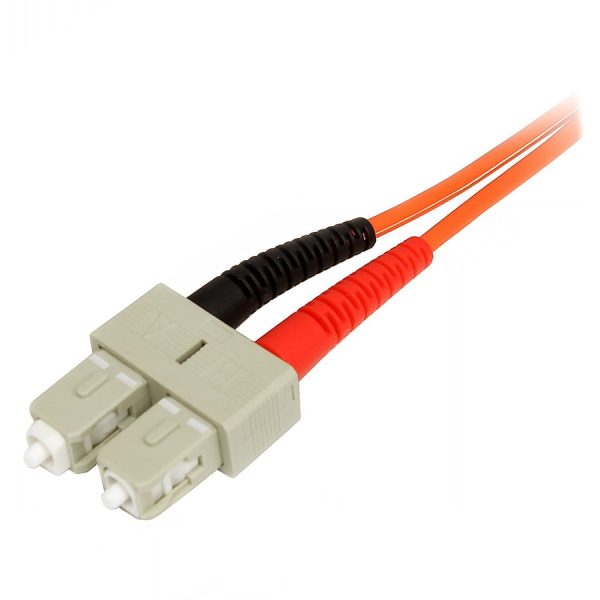 StarTech.com 2m Fiber Optic Cable - Multimode Duplex 50/125 - LSZH Fiber Jumper Cord - LC/SC - Image 3