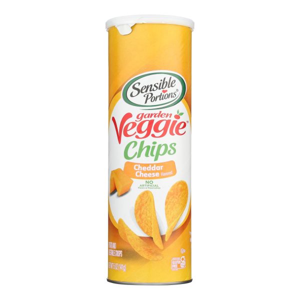 Sensible Portions, Garden Veggie Chips, Cheddar Cheese - Case of 12 - 5 OZ - Image 2
