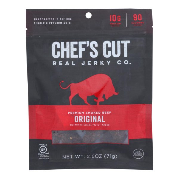 Chef's Cut Real Steak Jerky - Original Recipe - Case of 8 - 2.5 oz. - Image 2