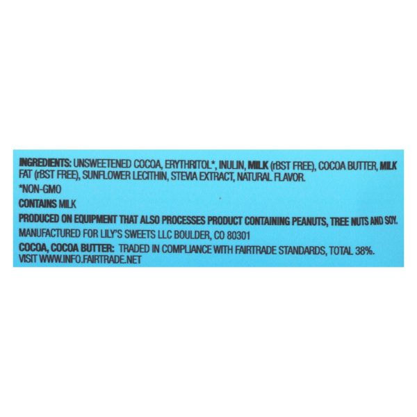 Lily's Sweets - Baking Chips Milk Choclat - Case of 12 - 9 OZ - Image 3
