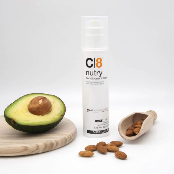 C8 Moisturizing Conditioner Cream (6.76 fl oz) for Dry Damaged Hair   Cashmere Proteins Jojoba & Avocado Oils   Hydrates Nourishes & Adds Shine - Image 3