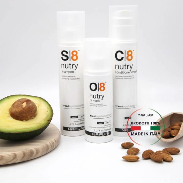 C8 Moisturizing Conditioner Cream (6.76 fl oz) for Dry Damaged Hair   Cashmere Proteins Jojoba & Avocado Oils   Hydrates Nourishes & Adds Shine - Image 5