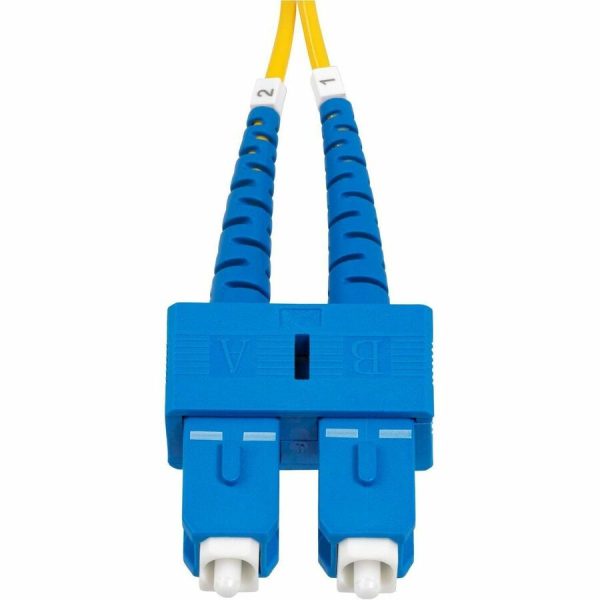 StarTech.com 3m (9.8ft) SC to SC (UPC) OS2 Single Mode Duplex Fiber Optic Cable, 9/125, 40G/100G, Low Insertion Loss, LSZH Jumper Cord - Image 4