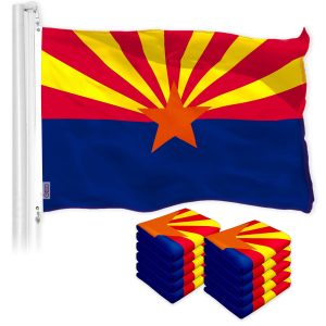 Arizona AZ State Flag 3x5 Ft 10-Pack 150D Printed Polyester By G128