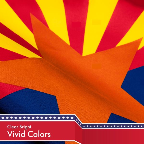 Arizona AZ State Flag 3x5 Ft 10-Pack 150D Printed Polyester By G128 - Image 3