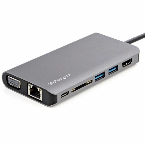 StarTech.com USB C Multiport Adapter - USB-C Mini Travel Dock w/ 4K HDMI or 1080p VGA - 100W PD Pass-Through, 3x USB, SD, GbE, Audio - Image 3