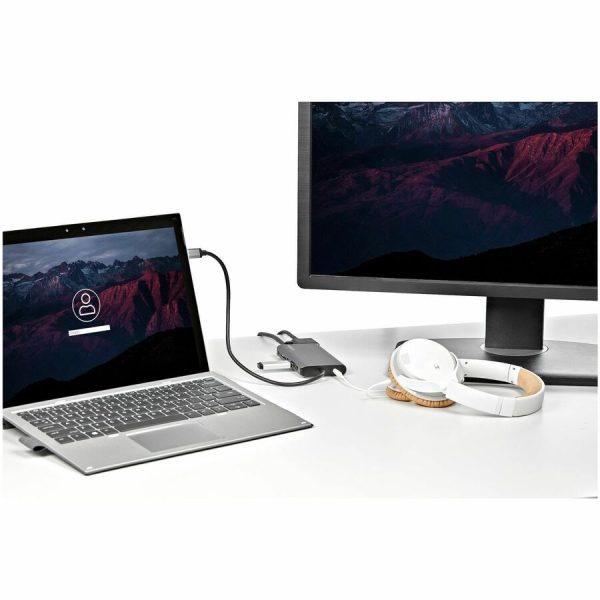 StarTech.com USB C Multiport Adapter - USB-C Mini Travel Dock w/ 4K HDMI or 1080p VGA - 100W PD Pass-Through, 3x USB, SD, GbE, Audio - Image 8