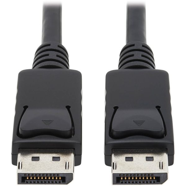 Eaton Tripp Lite Series DisplayPort Cable with Latching Connectors, 4K 60 Hz (M/M), Black, 10 ft. (3.05 m)