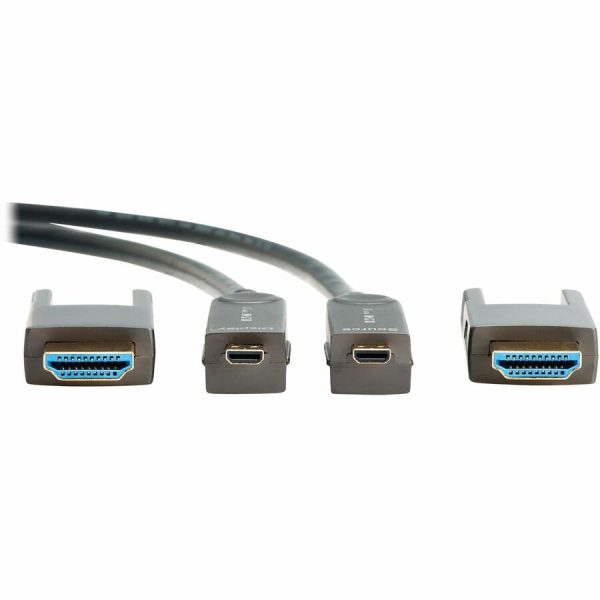 Eaton Tripp Lite Series 8K HDMI Fiber Active Optical Cable (AOC) with Detachable Connectors (M/M) - 8K UHD @ 60 Hz, HDR, HDCP 2.3, Black, 20 m (66 ft.) - Image 2