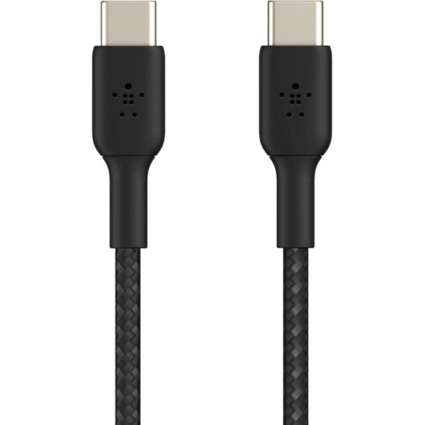 Belkin BoostCharge Braided USB-C to USB-C Cable (1 meter / 3.3 foot, Black) - Image 2