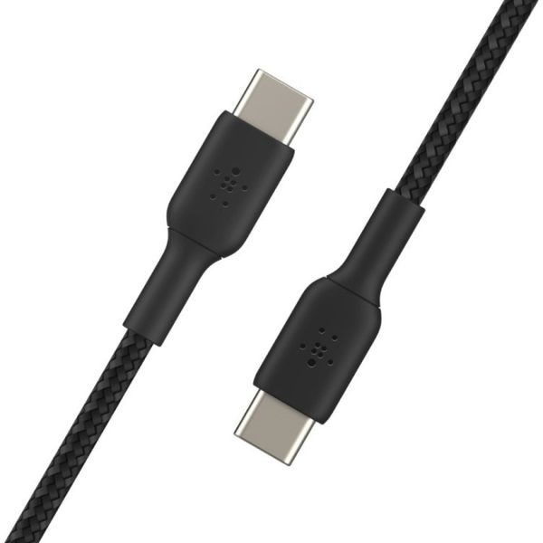Belkin BoostCharge Braided USB-C to USB-C Cable (1 meter / 3.3 foot, Black) - Image 3