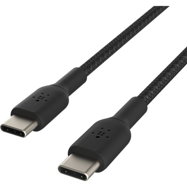 Belkin BoostCharge Braided USB-C to USB-C Cable (1 meter / 3.3 foot, Black) - Image 4
