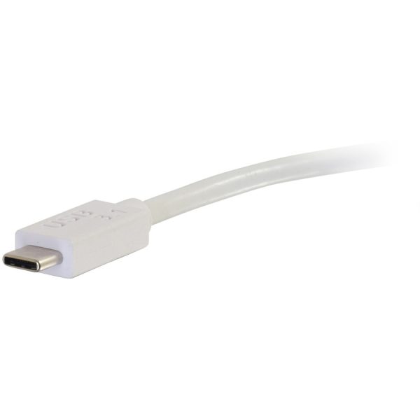 C2G USB C to DisplayPort Adapter Converter 4K 30Hz - White TAA - Image 3