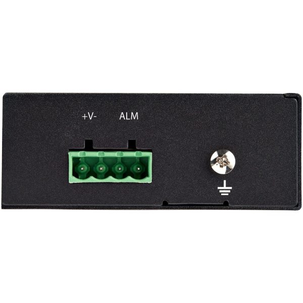 StarTech.com PoE+ Industrial Fiber to Ethernet Media Converter 60W - SFP to RJ45 - SM/MM Fiber to Gigabit Copper IP-30 - Image 4