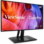 ViewSonic VP2468a 24-Inch IPS 1080p Monitor with Advanced Ergonomics, 100% sRGB Rec 709, 14-bit 3D LUT, Eye Care, 65W USB C, RJ45, HDMI, DP Daisy Chain for Home and Office