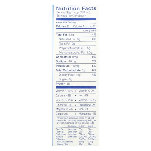 Almond Breeze - Almond Milk - Unsweetened Vanilla - Case of 12 - 32 fl oz. - Image 2
