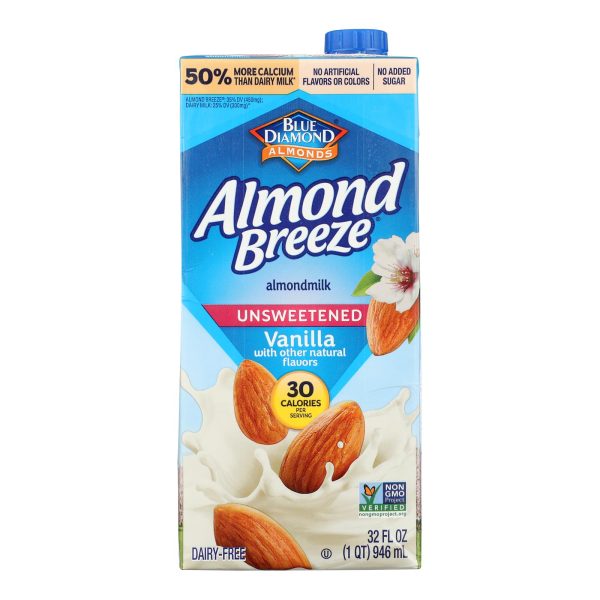 Almond Breeze - Almond Milk - Unsweetened Vanilla - Case of 12 - 32 fl oz. - Image 3