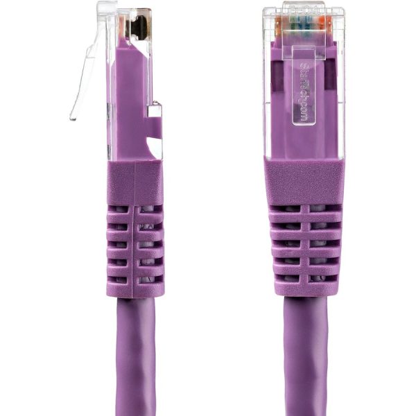 StarTech.com 25ft CAT6 Ethernet Cable - Purple Molded Gigabit - 100W PoE UTP 650MHz - Category 6 Patch Cord UL Certified Wiring/TIA - Image 3