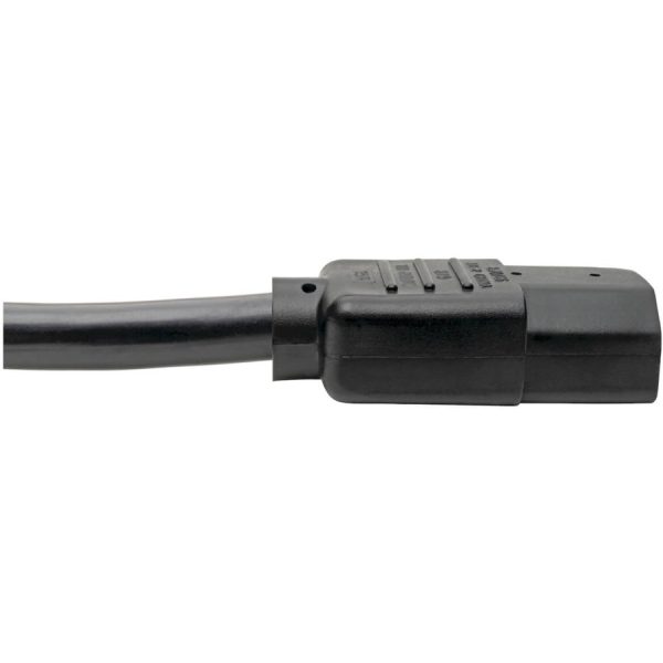 Eaton Tripp Lite Series Power Cord, NEMA 5-15P to C15 - Heavy-Duty, 15A, 125V, 14 AWG, 4 ft. (1.22 m), Black - Image 4