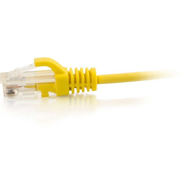 C2G 1ft Cat6 Ethernet Cable - Slim - Snagless Unshielded (UTP) - Yellow - Image 2