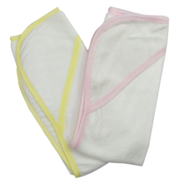 Infant Hooded Bath Towel (pack Of 2) 021b-pink--021b-yellow