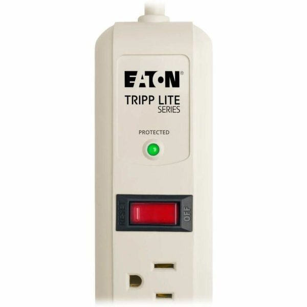 Eaton Tripp Lite Series Protect It! 7-Outlet Surge Protector, 4 ft. (1.22 m) Cord, 1080 Joules, 1 Diagnostic LED, Light Gray Housing - Image 4
