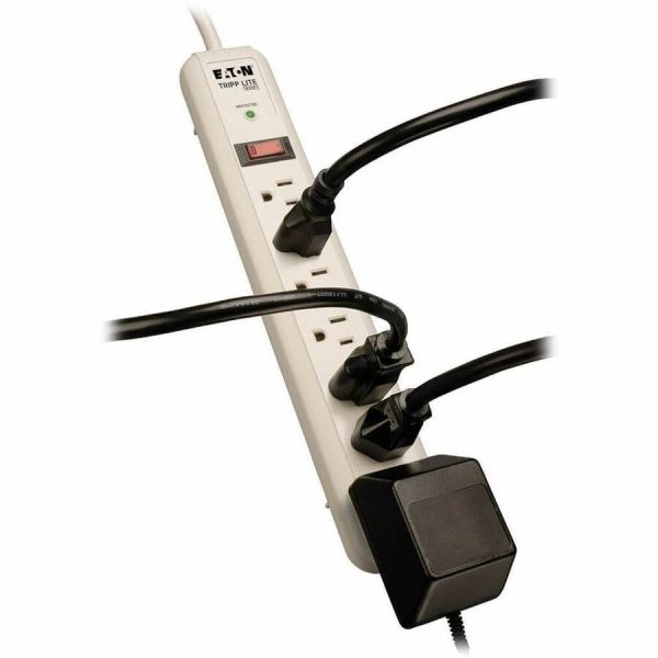Eaton Tripp Lite Series Protect It! 7-Outlet Surge Protector, 4 ft. (1.22 m) Cord, 1080 Joules, 1 Diagnostic LED, Light Gray Housing - Image 7