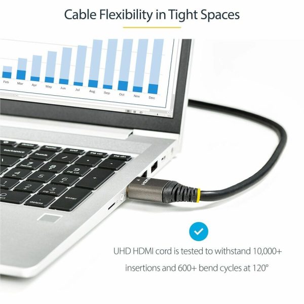 StarTech.com 12ft (4m) HDMI 2.1 Cable, Certified Ultra High Speed HDMI Cable 48Gbps, 8K 60Hz HDR10+, 8K HDMI Cord, TV/Monitor/Display - Image 4