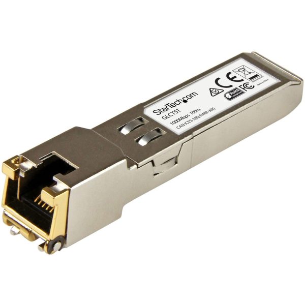 StarTech.com Cisco GLC-T Compatible SFP Module 10 Pack - 1000BASE-T - 1GE Gigabit Ethernet SFP SFP to RJ45 Cat6/Cat5e Transceiver - 100m - Image 2