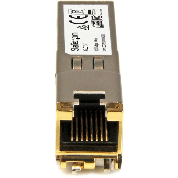 StarTech.com Cisco GLC-T Compatible SFP Module 10 Pack - 1000BASE-T - 1GE Gigabit Ethernet SFP SFP to RJ45 Cat6/Cat5e Transceiver - 100m - Image 4