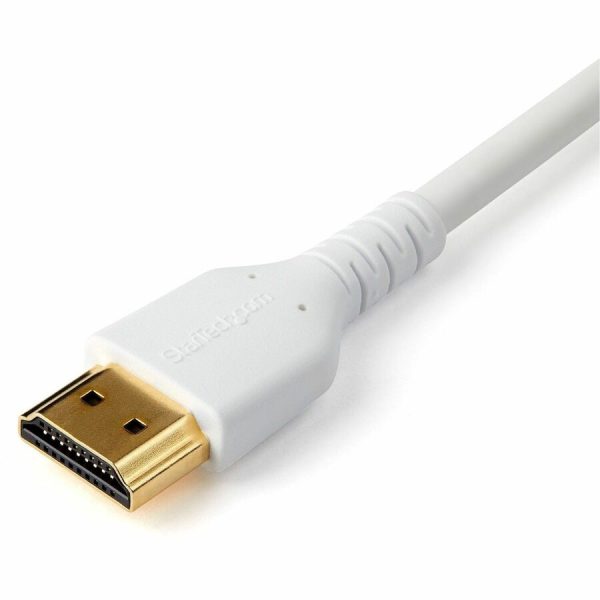 StarTech.com 2m Premium Certified HDMI 2.0 Cable with Ethernet - 6ft High Speed UHD 4K 60Hz HDR Durable Rugged Ultra HD HDMI Monitor Cord - Image 2