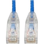 Eaton Tripp Lite Series Cat6 Gigabit Snagless Slim UTP Ethernet Cable (RJ45 M/M), PoE, Blue, 6-in. (15.24 cm)