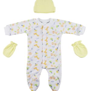 Sleep-n-play, Cap And Mittens - 3 Pc Set Cs_0035