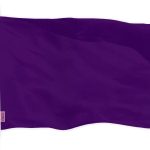 G128 Solid Purple Color Flag | 3x5 feet | Printed 150D, Indoor/Outdoor, Vibrant Colors, Brass Grommets, Quality Polyester, Much Thicker More Durable Than 100D 75D Polyester
