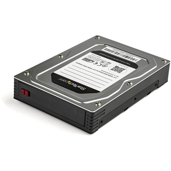 StarTech.com 2.5 to 3.5 Hard Drive Adapter - For SATA and SAS SSD / HDD - 2.5 to 3.5 Hard Drive Enclosure - 2.5 to 3.5 SSD Adapter - 2.5 to 3.5 HDD Adapter - Image 2
