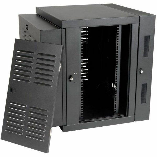 Eaton Tripp Lite Series SmartRack 12U Switch-Depth Wall-Mount Small Rack Enclosure for Harsh Environments, Hinged Back - Image 3