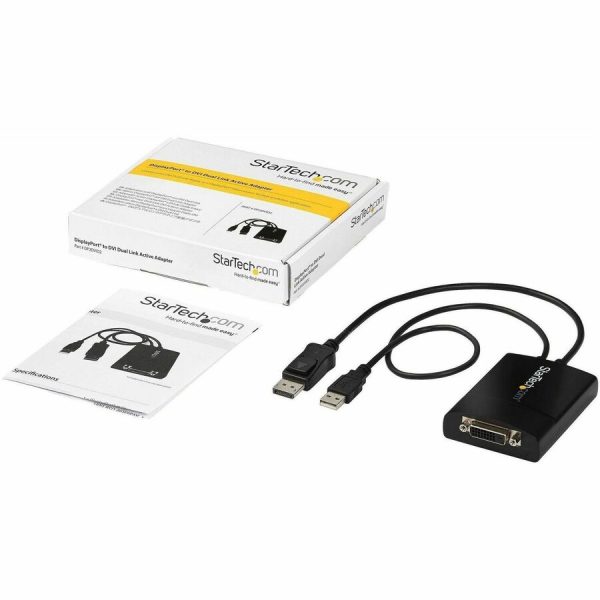 StarTech.com DisplayPort to DVI Dual Link Active Adapter, DisplayPort to DVI-D Adapter/Video Converter 2560x1600 60Hz, DP to DVI Adapter - Image 7