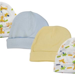 Baby Boy Infant Caps (pack Of 4) Nc_0310
