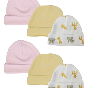 Baby Girls Caps (pack Of 6) Nc_0383