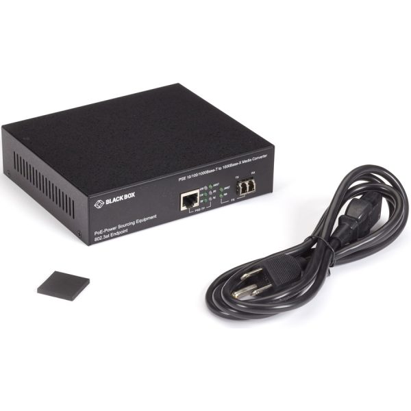 Black Box 10/100/1000B-T PoE PSE To 1000B-X Media Converter - Image 5