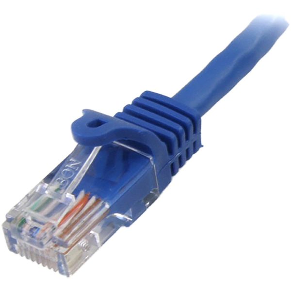 StarTech.com 75 ft Cat5e Blue Snagless RJ45 UTP Cat 5e Patch Cable - 75ft Patch Cord - Image 2