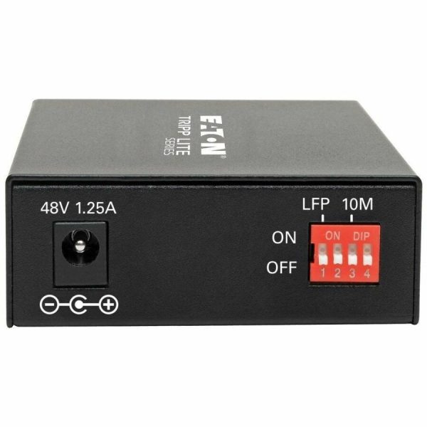 Eaton Tripp Lite Series Gigabit Multimode Fiber to Ethernet Media Converter, POE+ - 10/100/1000 LC, 850 nm, 550M (1804.46 ft.) - Image 2