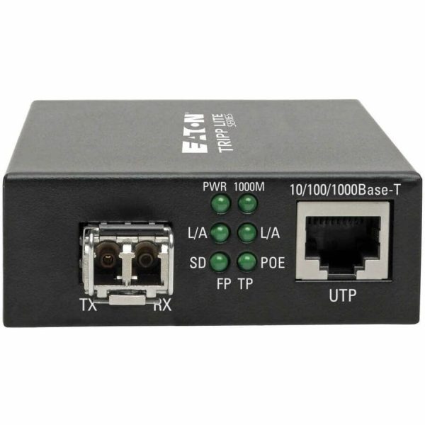 Eaton Tripp Lite Series Gigabit Multimode Fiber to Ethernet Media Converter, POE+ - 10/100/1000 LC, 850 nm, 550M (1804.46 ft.) - Image 3